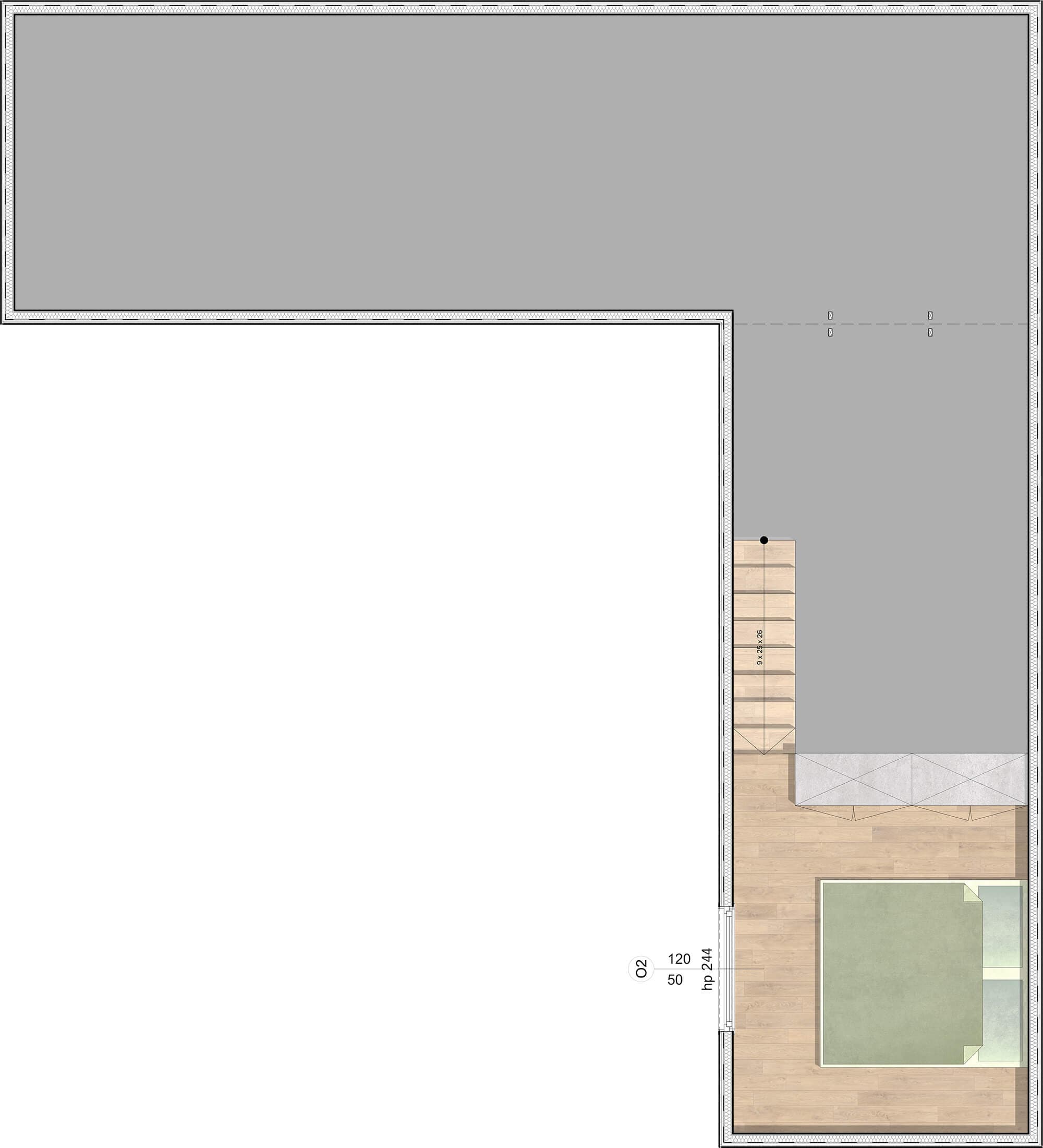 Modulhaus Ast - Obergeschoss