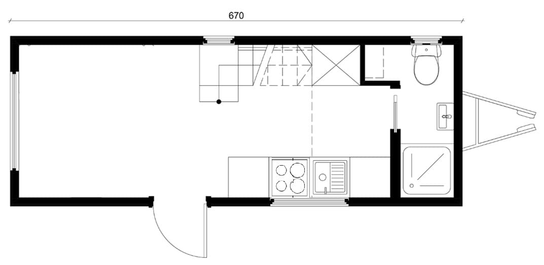 Tiny House Dufour - Grundriss
