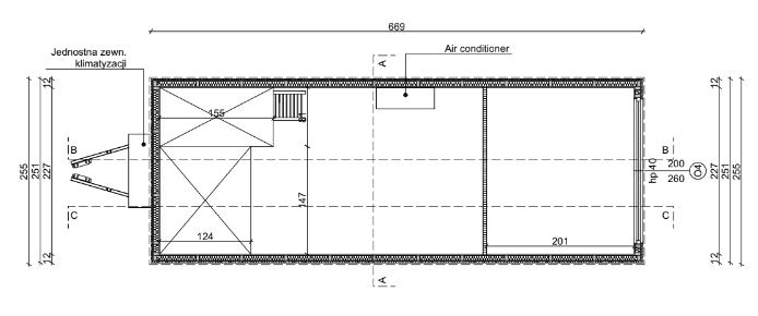 Tiny House Taunus - Technische Zeichnung