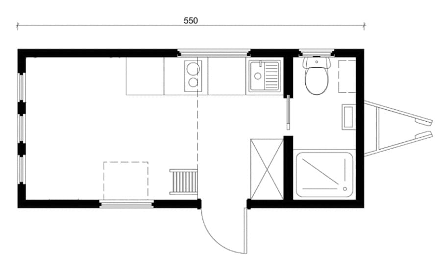 Tiny House Vaalserberg - Grundriss